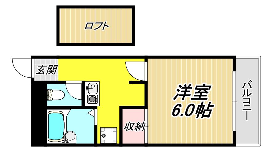 センチュリー武庫元町(1K/3階)の間取り写真