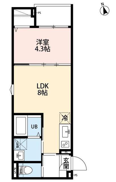 ROBOT HOME 柴又(1LDK/3階)の間取り写真