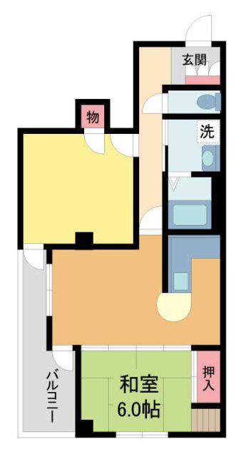 メゾン美貴(2LDK/2階)の間取り写真