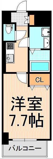 RINKS(1K/1階)の間取り写真