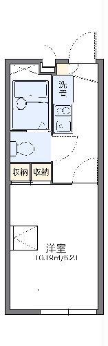 レオパレスコルティーナ(1K/2階)の間取り写真