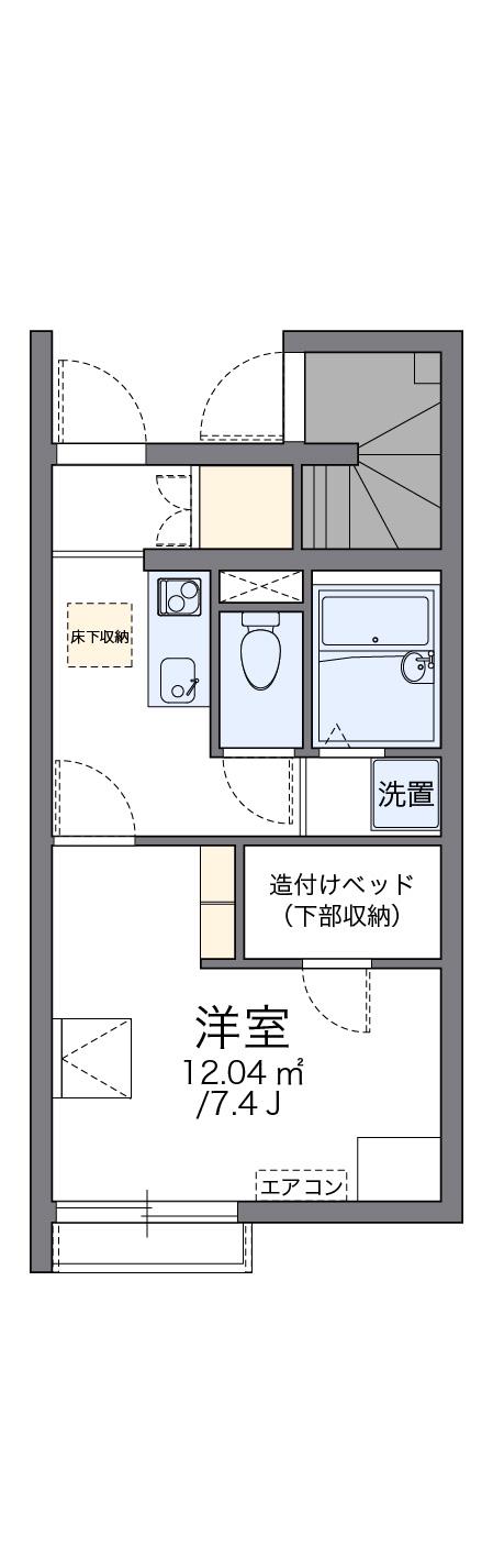 レオネクストヴィオラ(1K/2階)の間取り写真