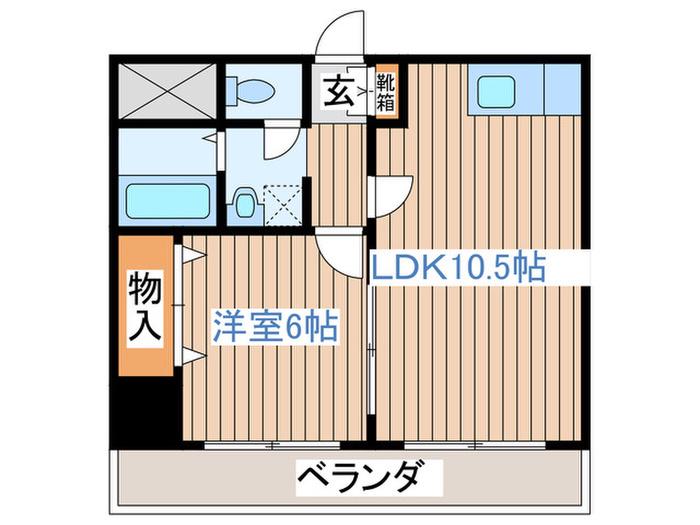 YAKATA(1LDK/3階)の間取り写真
