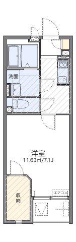 レオネクストシャイン宮内(1K/2階)の間取り写真