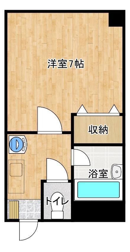 ALBA BILLSV(1K/1階)の間取り写真