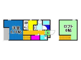 LENARDS大津町(1SK/1階)の間取り写真