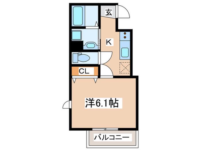 EVER PRESENT(1K/2階)の間取り写真
