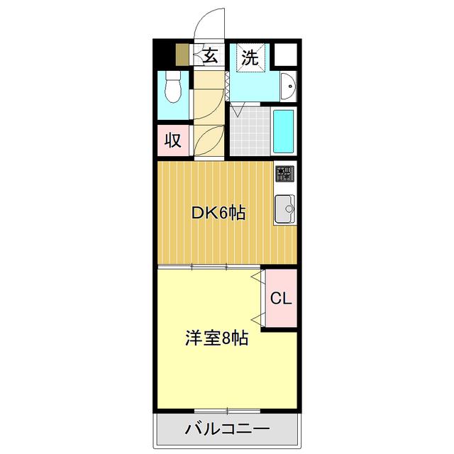 プルミエール(1DK/5階)の間取り写真