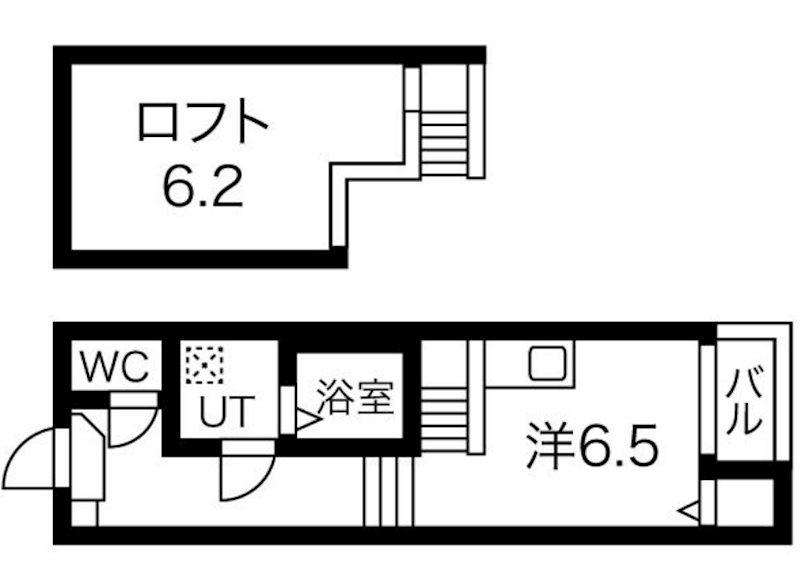 グランドメゾン(1K/1階)の間取り写真