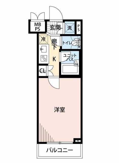 マイナビSTAYミライエ小竹向原(1K/4階)の間取り写真