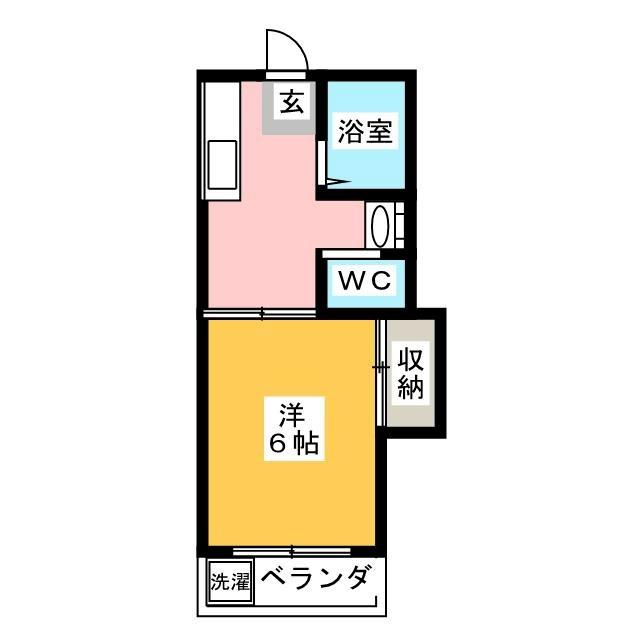 メゾンおりはら(1K/3階)の間取り写真