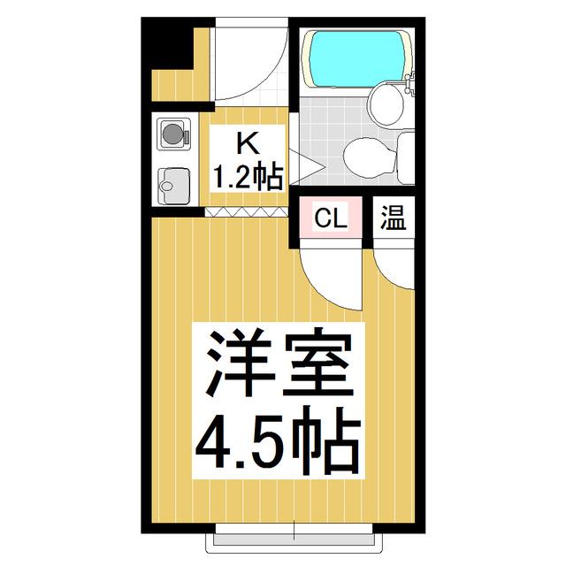 STELLA(1K/3階)の間取り写真