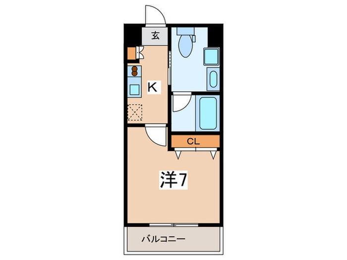 アーデン町田(1K/9階)の間取り写真