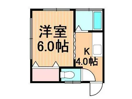 コーポ第3福寿(1K/2階)の間取り写真