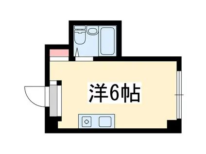 昭和グランドハイツ西三国(ワンルーム/8階)の間取り写真