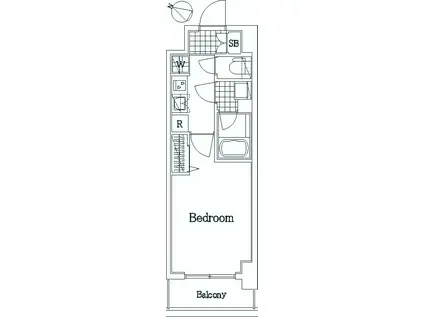 ザ・レジデンス・オブ・トーキョーH20イーストタワー(1K/7階)の間取り写真