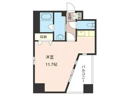 プロシード西蒲田(ワンルーム/8階)の間取り写真