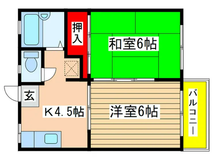 リヴェールII 2階階 間取り