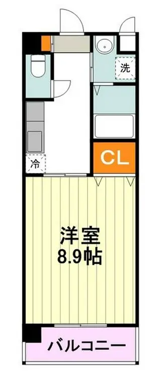 アベニール国立 3階階 間取り