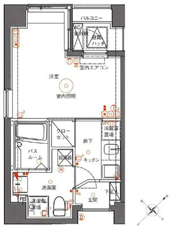 アランシア鶴見 9階階 間取り