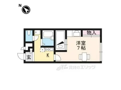 レオパレス星野(1K/2階)の間取り写真