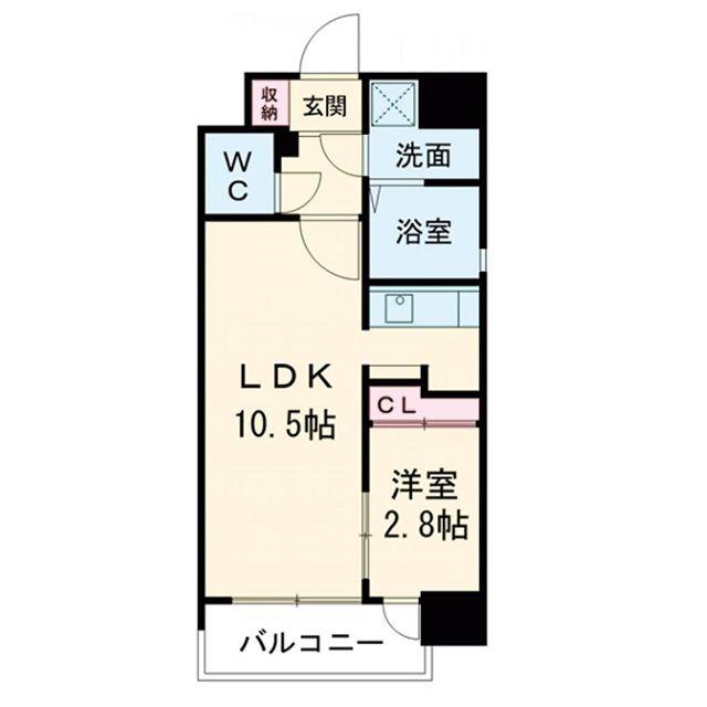 グランフェリーチェ・ナイン(1LDK/7階)の間取り写真
