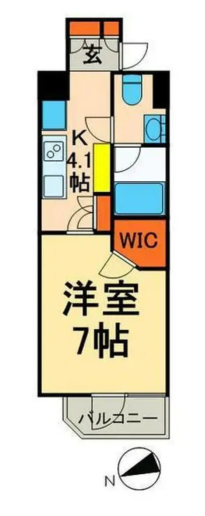 パークアクシス浅草・蔵前 6階階 間取り