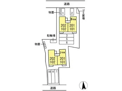 メゾン・ド・グランメール I(1LDK/1階)の間取り写真