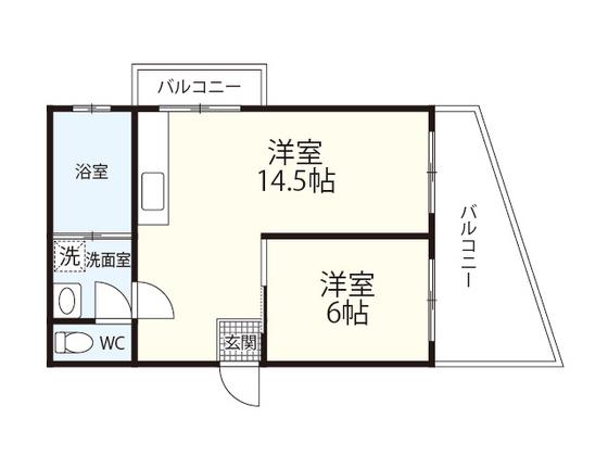 AWARD古江(1LDK/3階)の間取り写真