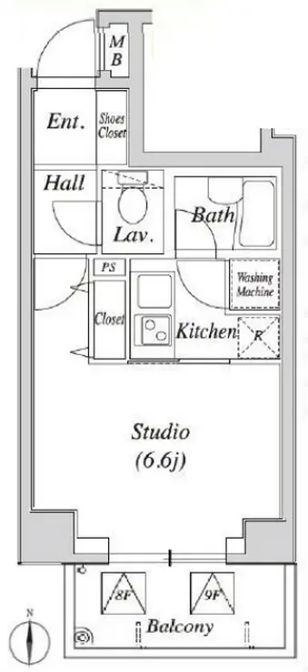 パレステュディオ文京音羽 3階階 間取り