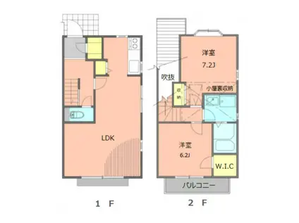 サンシエテ II(2LDK/1階)の間取り写真