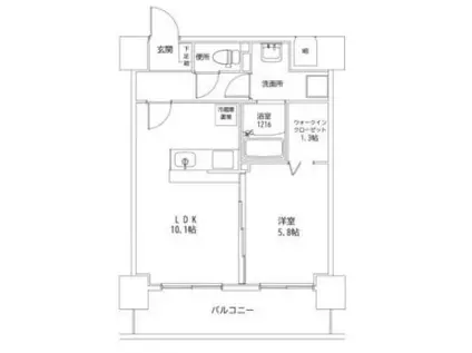 F・STAGE江平 イースト(1LDK/7階)の間取り写真