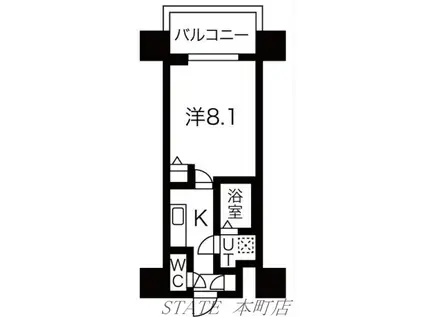 レオンコンフォート難波サウスゲート(1K/5階)の間取り写真