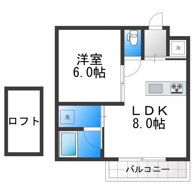 セントピア我孫子(1LDK/1階)の間取り写真