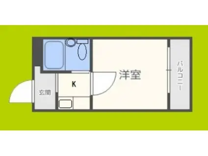 大宝新深江CTスクエア(1K/5階)の間取り写真