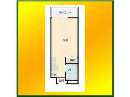 パールマンション柳沢(ワンルーム/3階)の間取り写真