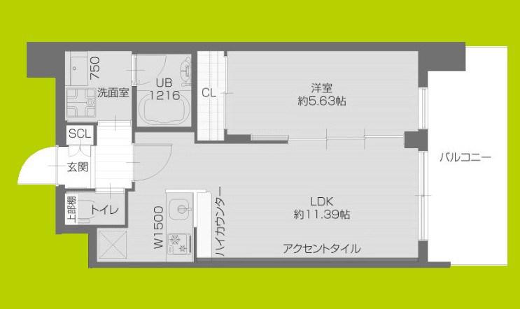 プレジオ塚本ASIAN(1LDK/7階)の間取り写真