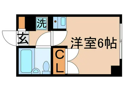 スクエア金町(ワンルーム/1階)の間取り写真