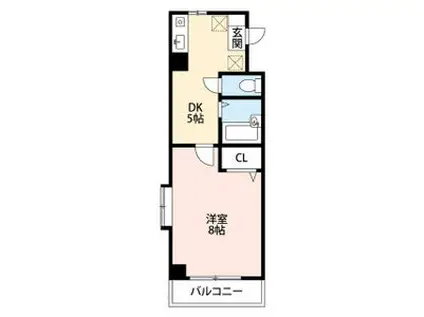 ラ・グラシューズ(1K/1階)の間取り写真