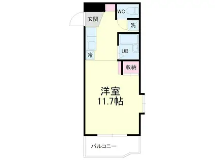 アップル第3マンション(ワンルーム/5階)の間取り写真