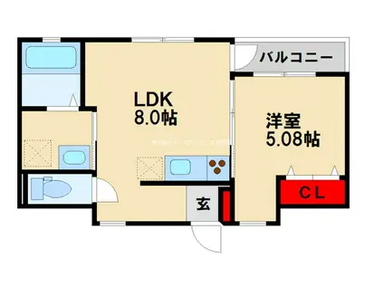 TーREGNOBSF(1LDK/2階)の間取り写真