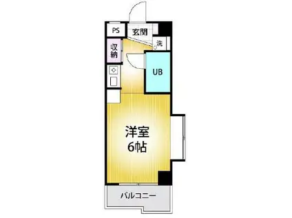 エルヴィーナ宮崎台(ワンルーム/4階)の間取り写真