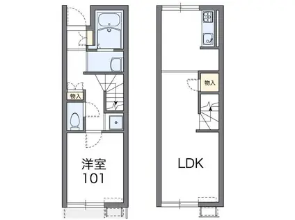 レオネクスト健在館(1LDK/1階)の間取り写真