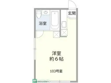 エステートガーデン東大宮(1K/1階)の間取り写真