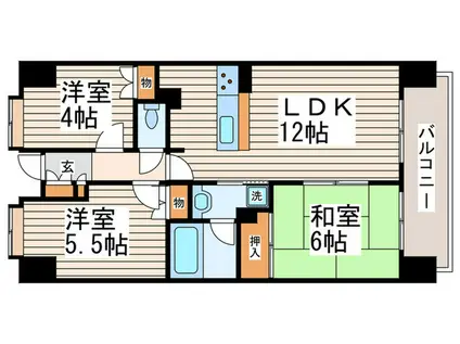 ノーブル江古田(3LDK/9階)の間取り写真