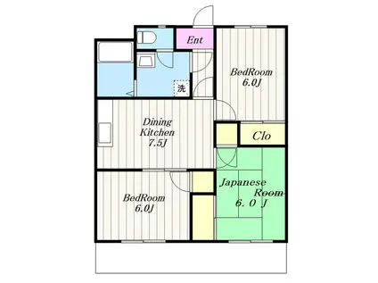 エトワール湘南(3DK/3階)の間取り写真