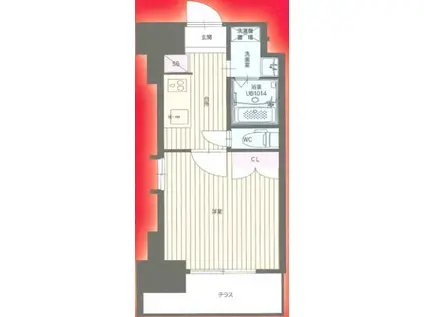 CLUB ORIENT NO.122(1K/3階)の間取り写真