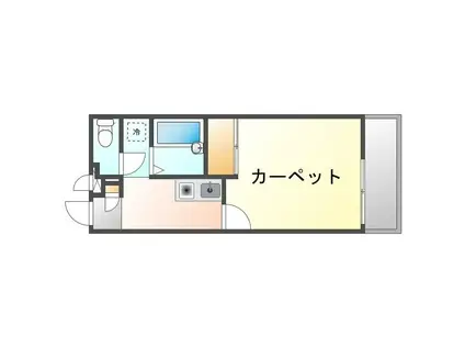 レオパレス和(1K/3階)の間取り写真