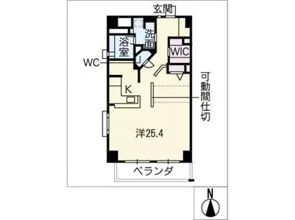 グランマスト鶴舞(ワンルーム/7階)の間取り写真