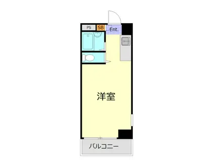 中銀日本橋マンシオン(ワンルーム/4階)の間取り写真